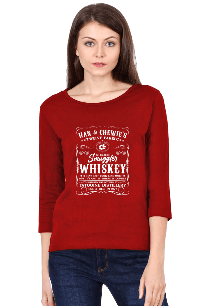 Women Round Neck 3/4 Sleeve T-Shirt