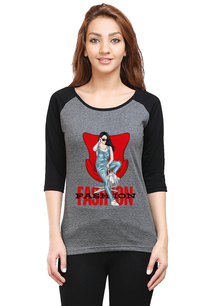 Women Raglan Full Sleeve