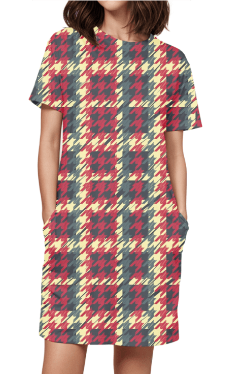 Women's Full Print T-Shirt Dress