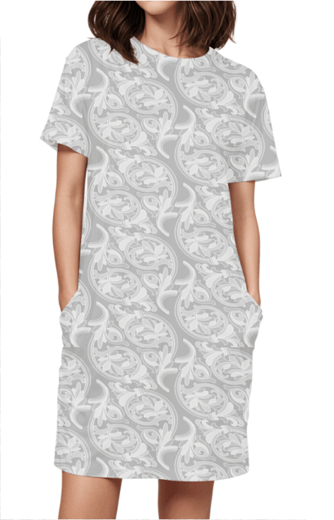 Women's Full Print T-Shirt Dress