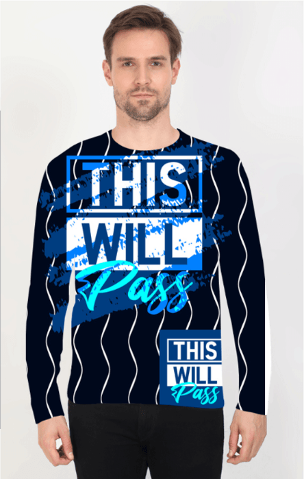 Men's Full Sleeves Print T-Shirt