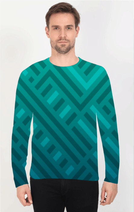 Men's Full Sleeves Print T-Shirt