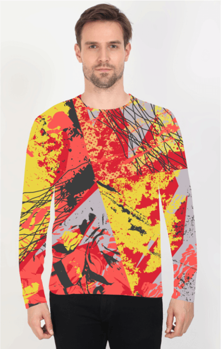 Men's Full Sleeves Print T-Shirt