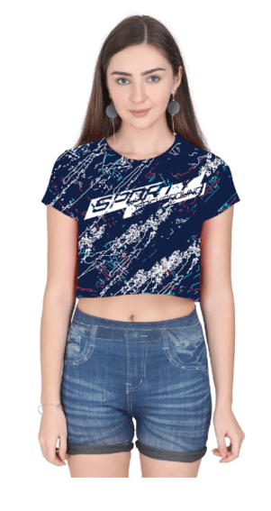 Women's Full Print Crop Tops