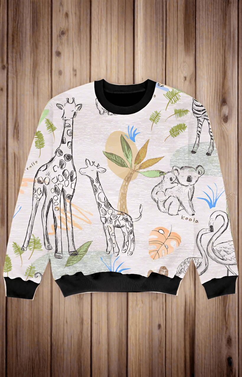 Unisex Full Print Kids Sweatshirts