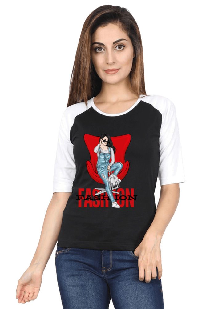 Women Raglan Full Sleeve