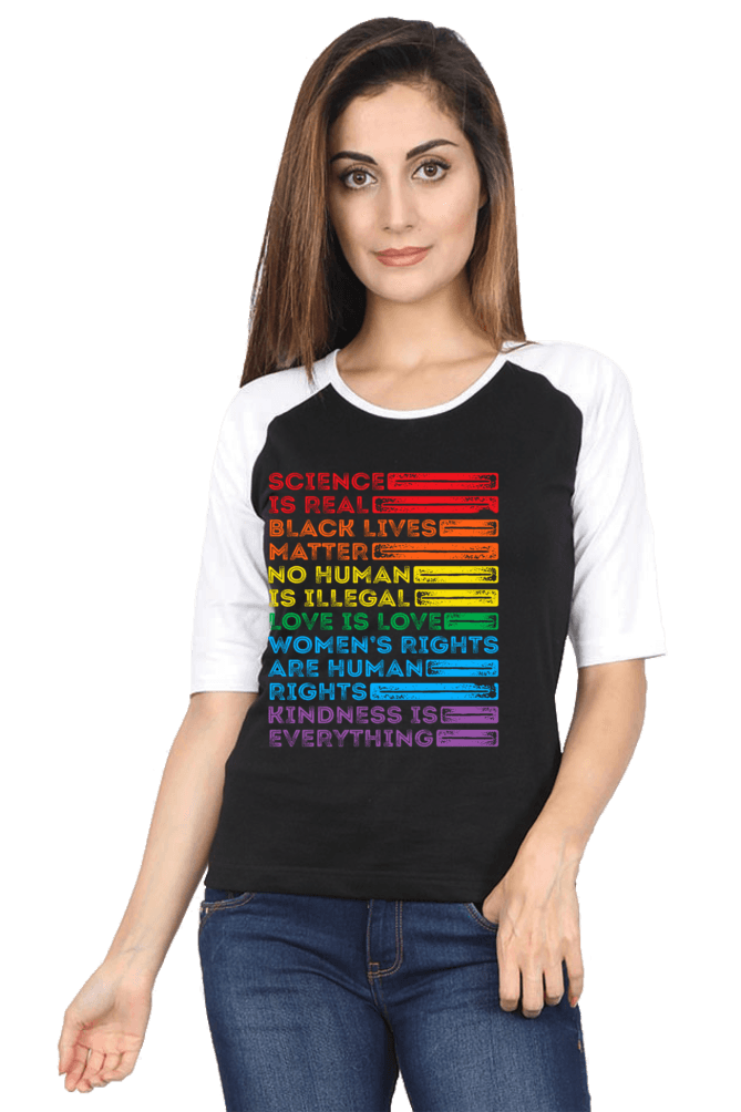 Women Raglan Full Sleeve