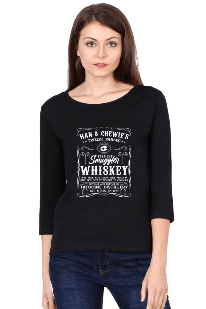Women Round Neck 3/4 Sleeve T-Shirt