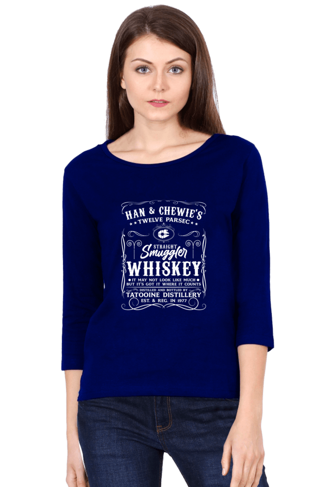 Women Round Neck 3/4 Sleeve T-Shirt
