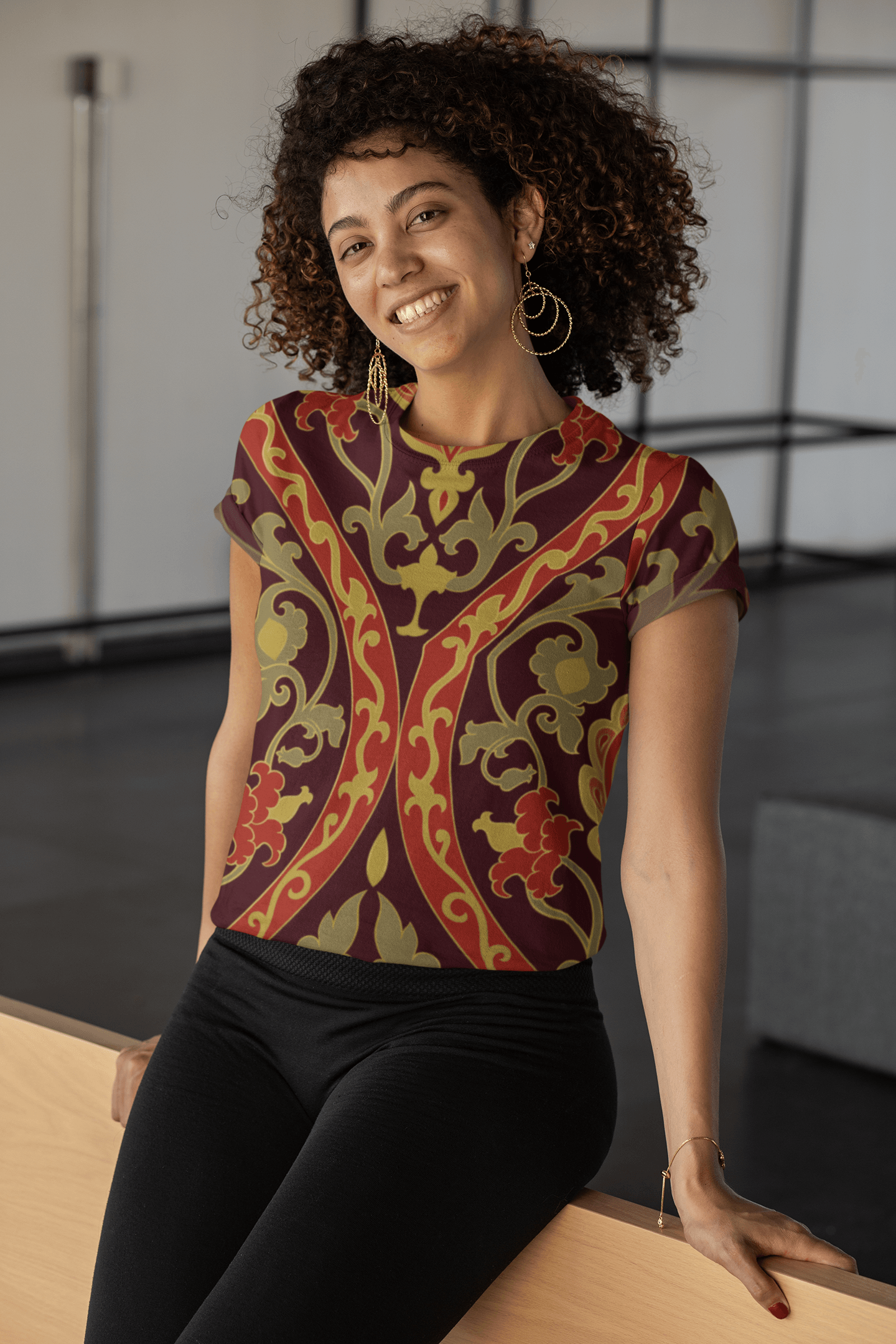 Women's Full Print Crop Tops