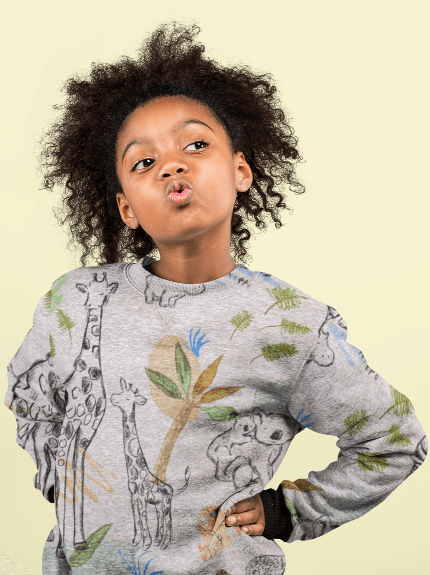Unisex Full Print Kids Sweatshirts