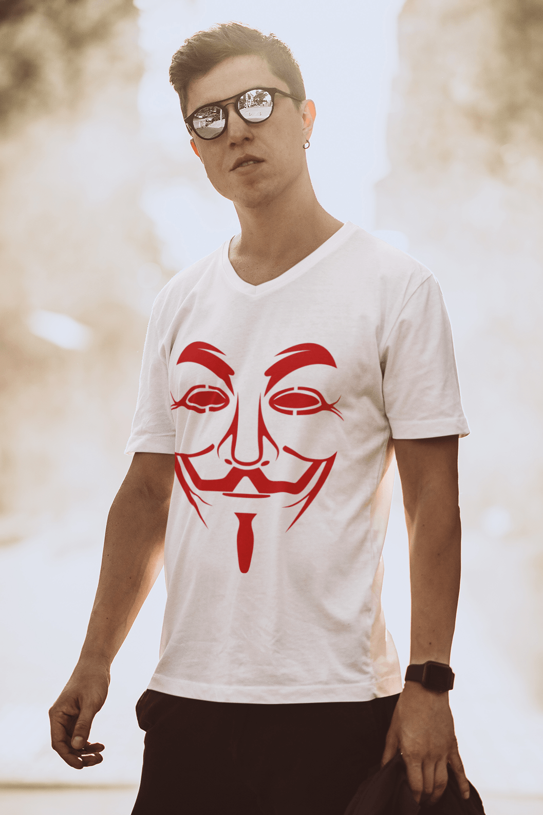 Mens V Neck T-Shirt