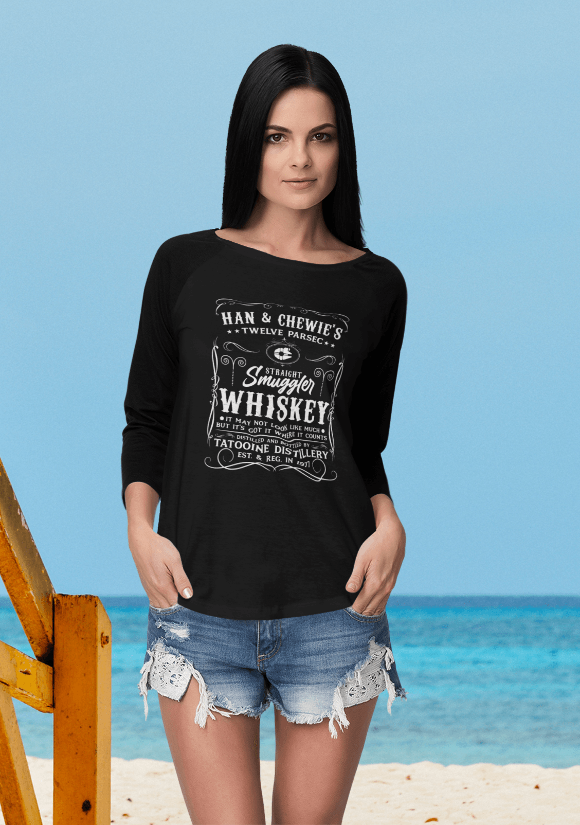 Women Round Neck 3/4 Sleeve T-Shirt