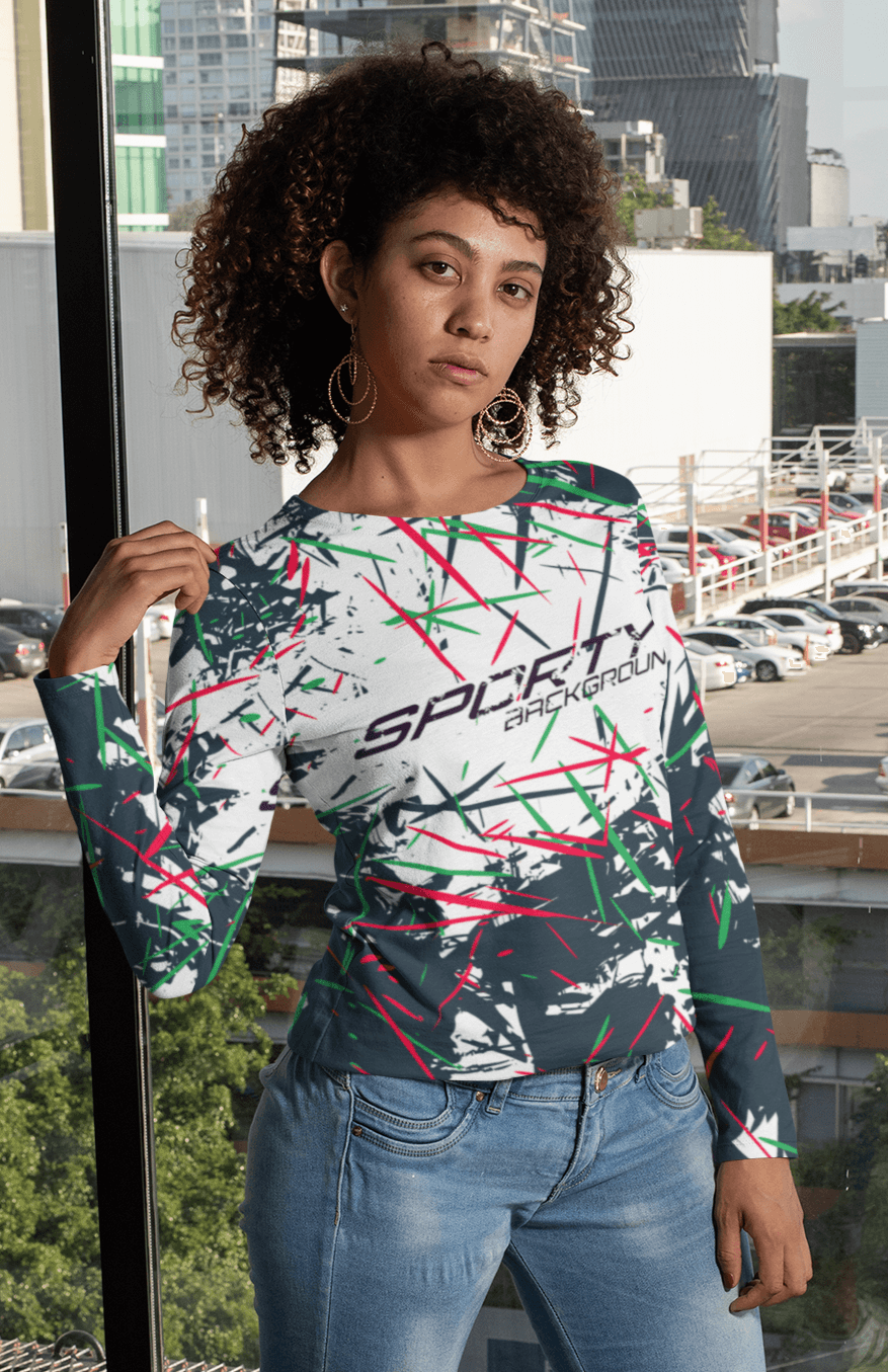Women's Full Sleeves Print T-Shirt