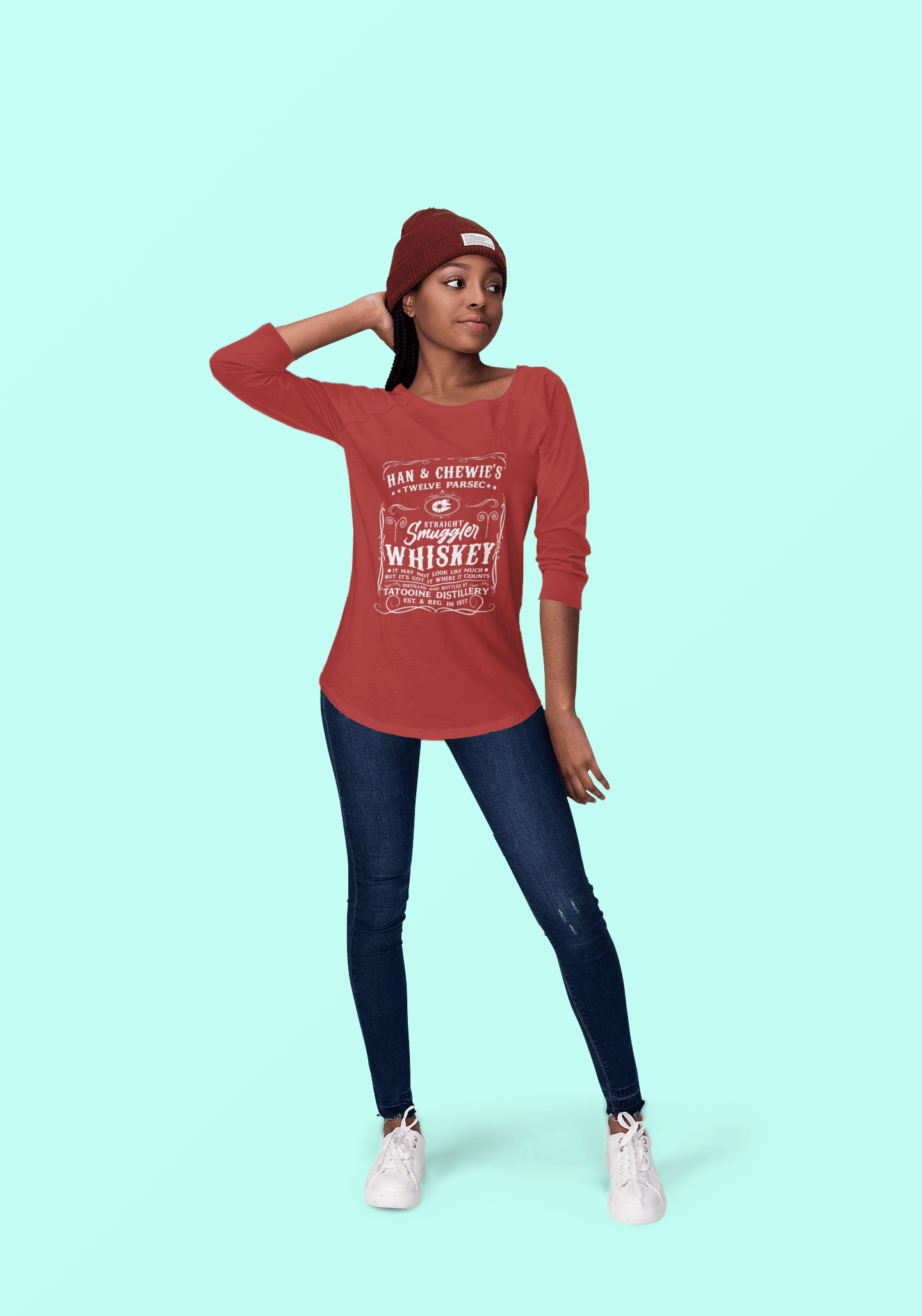 Women Round Neck 3/4 Sleeve T-Shirt