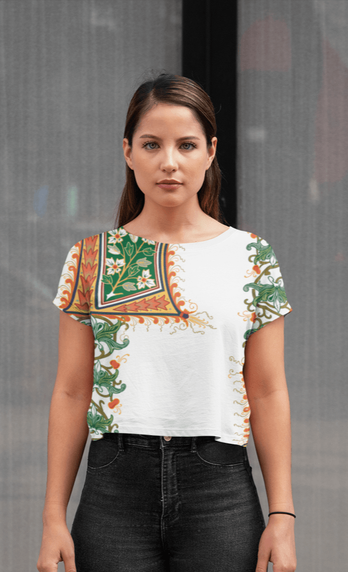 Women's Full Print Crop Tops