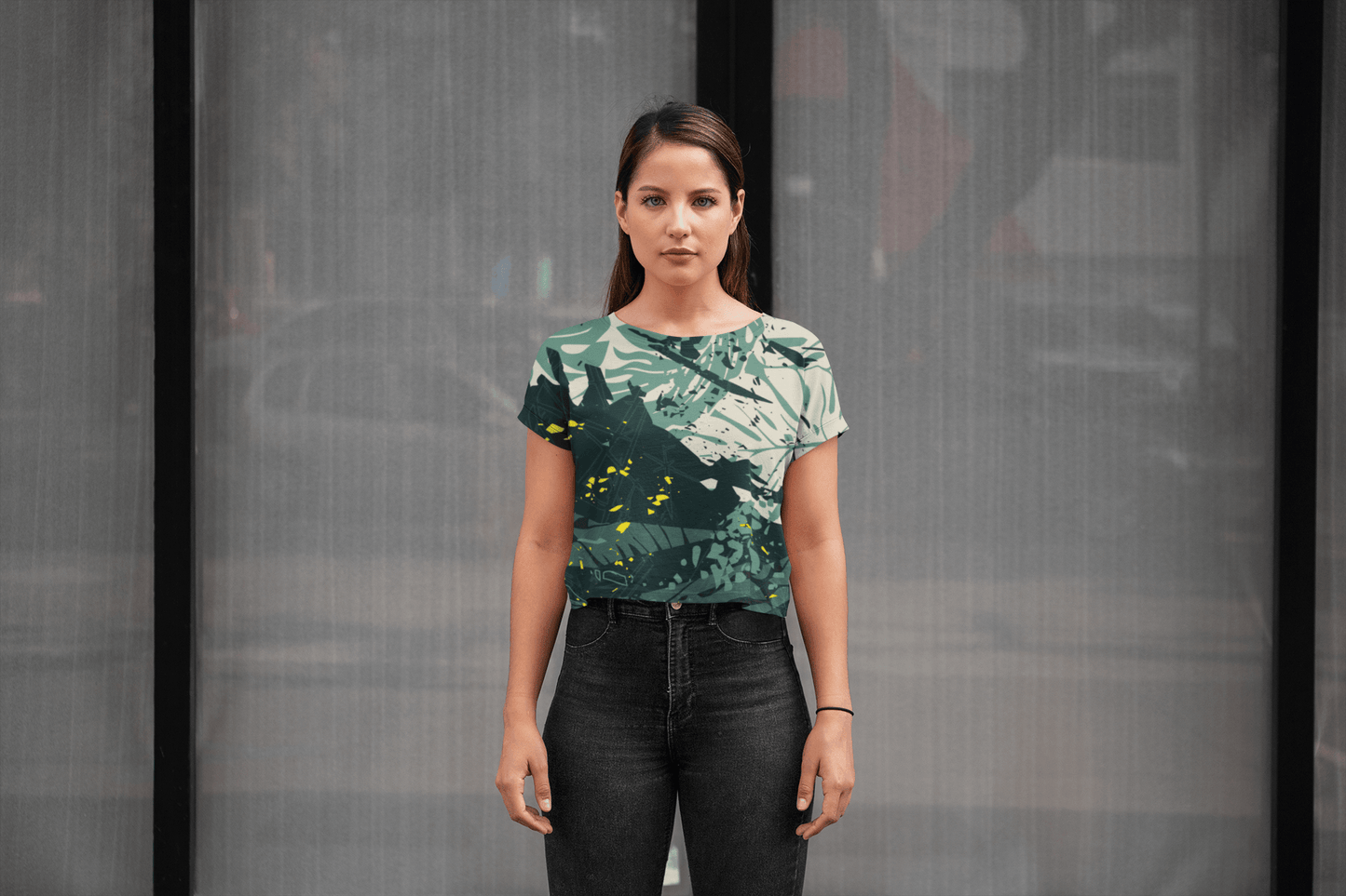 Women's Full Print Crop Tops
