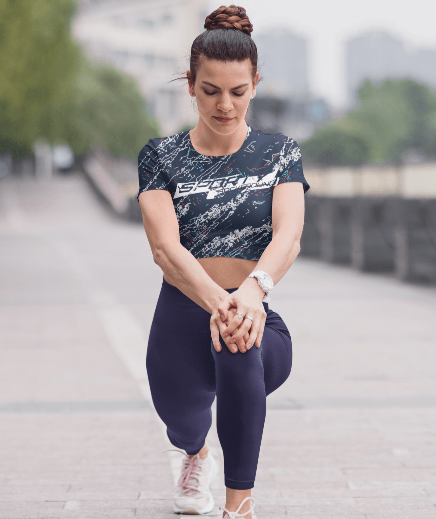 Women's Full Print Crop Tops