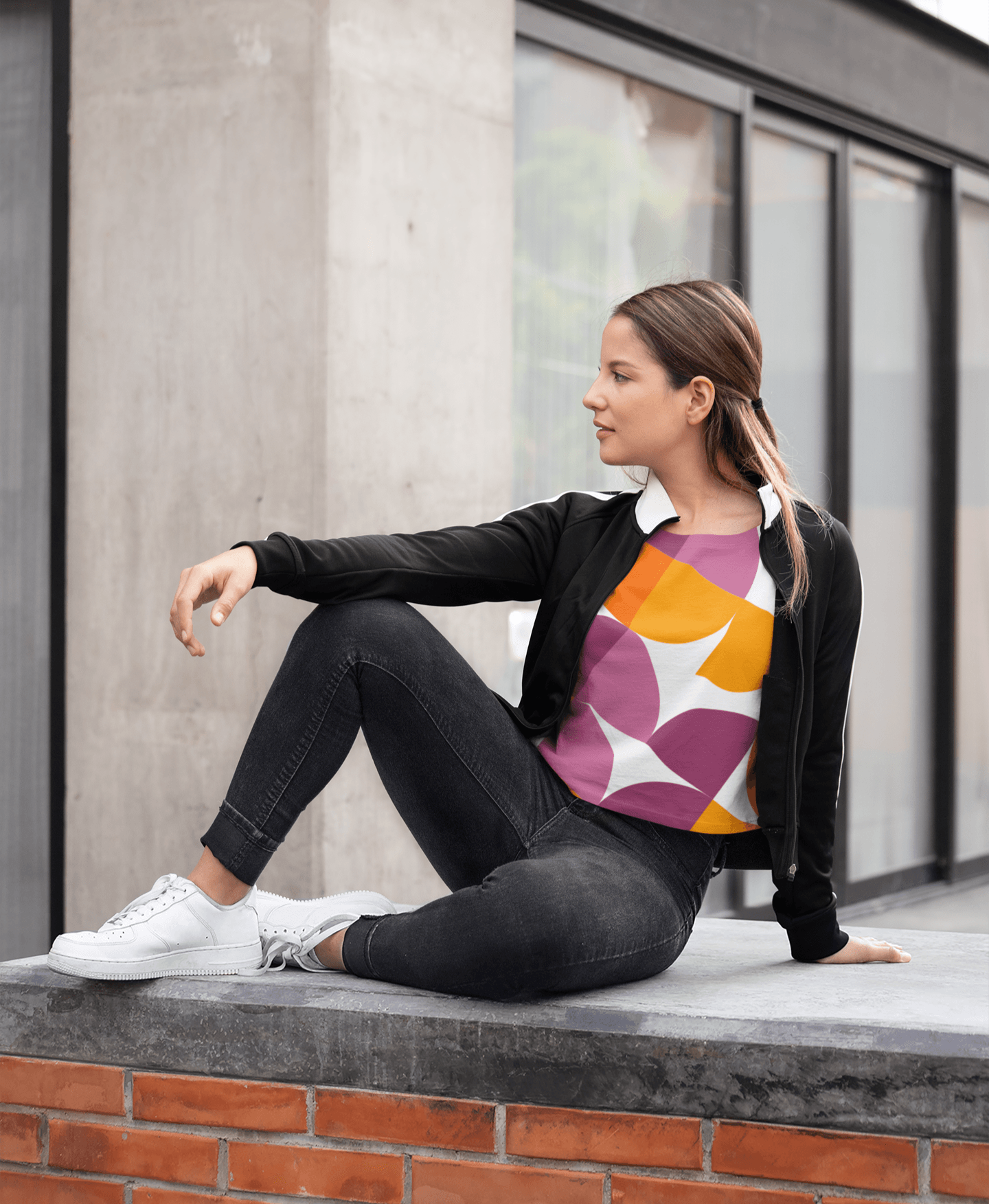 Women's Full Print Crop Tops