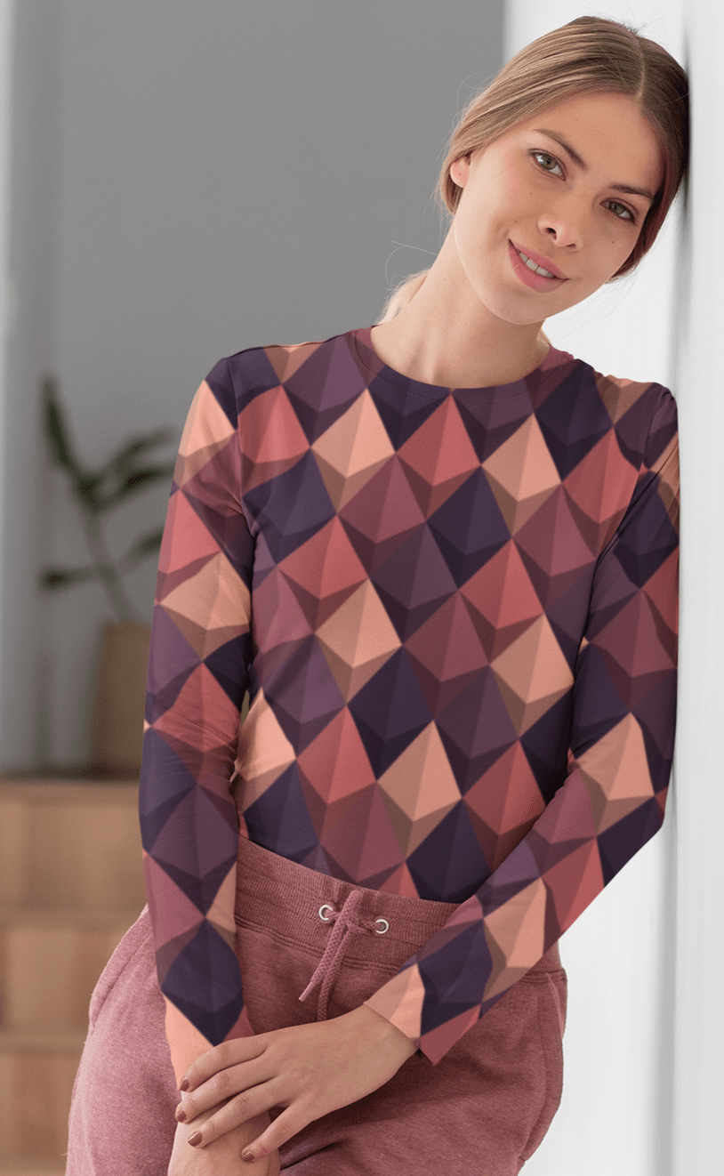 Women's Full Sleeves Print T-Shirt