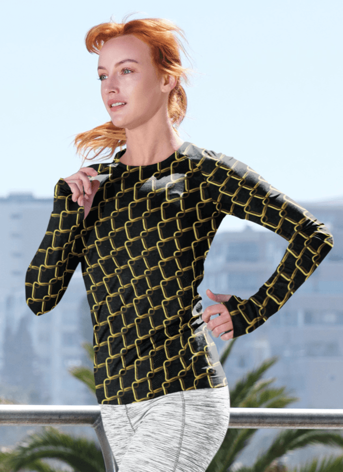 Women's Full Sleeves Print T-Shirt