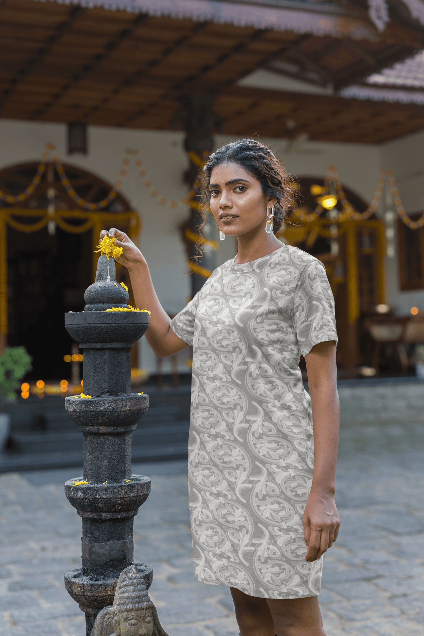 Women's Full Print T-Shirt Dress