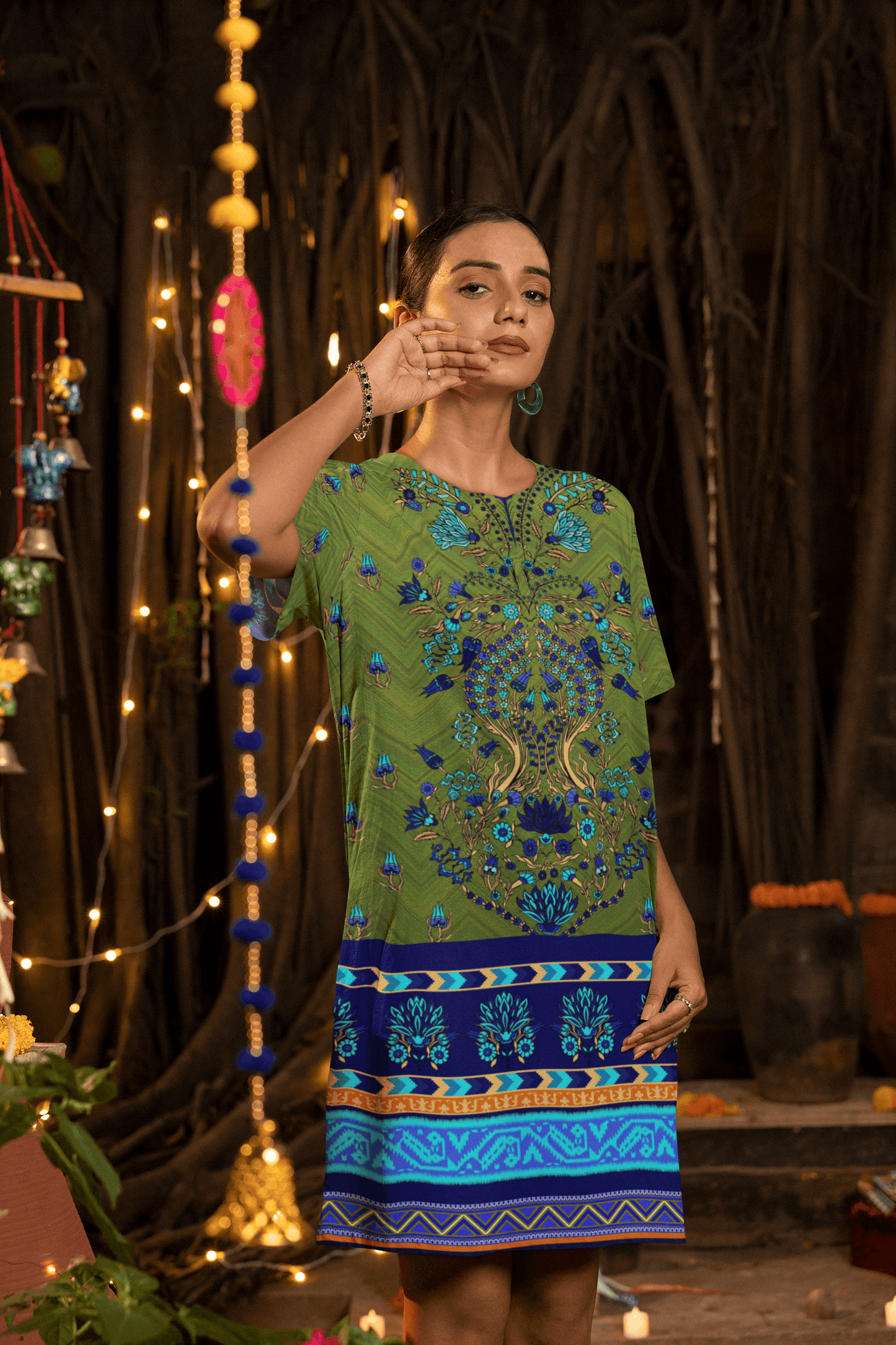 Women's Full Print T-Shirt Dress