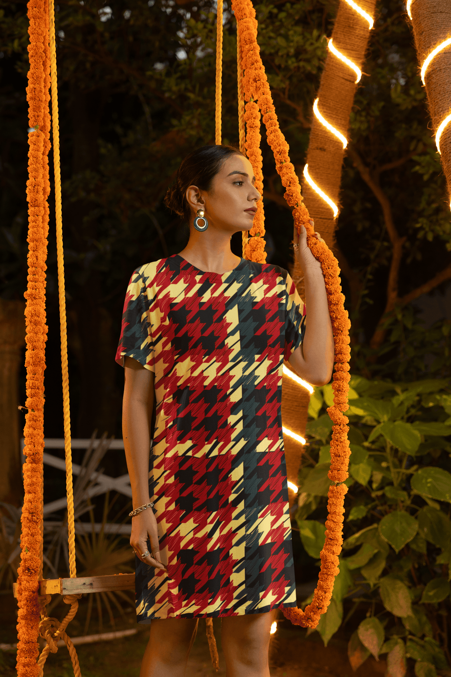 Women's Full Print T-Shirt Dress