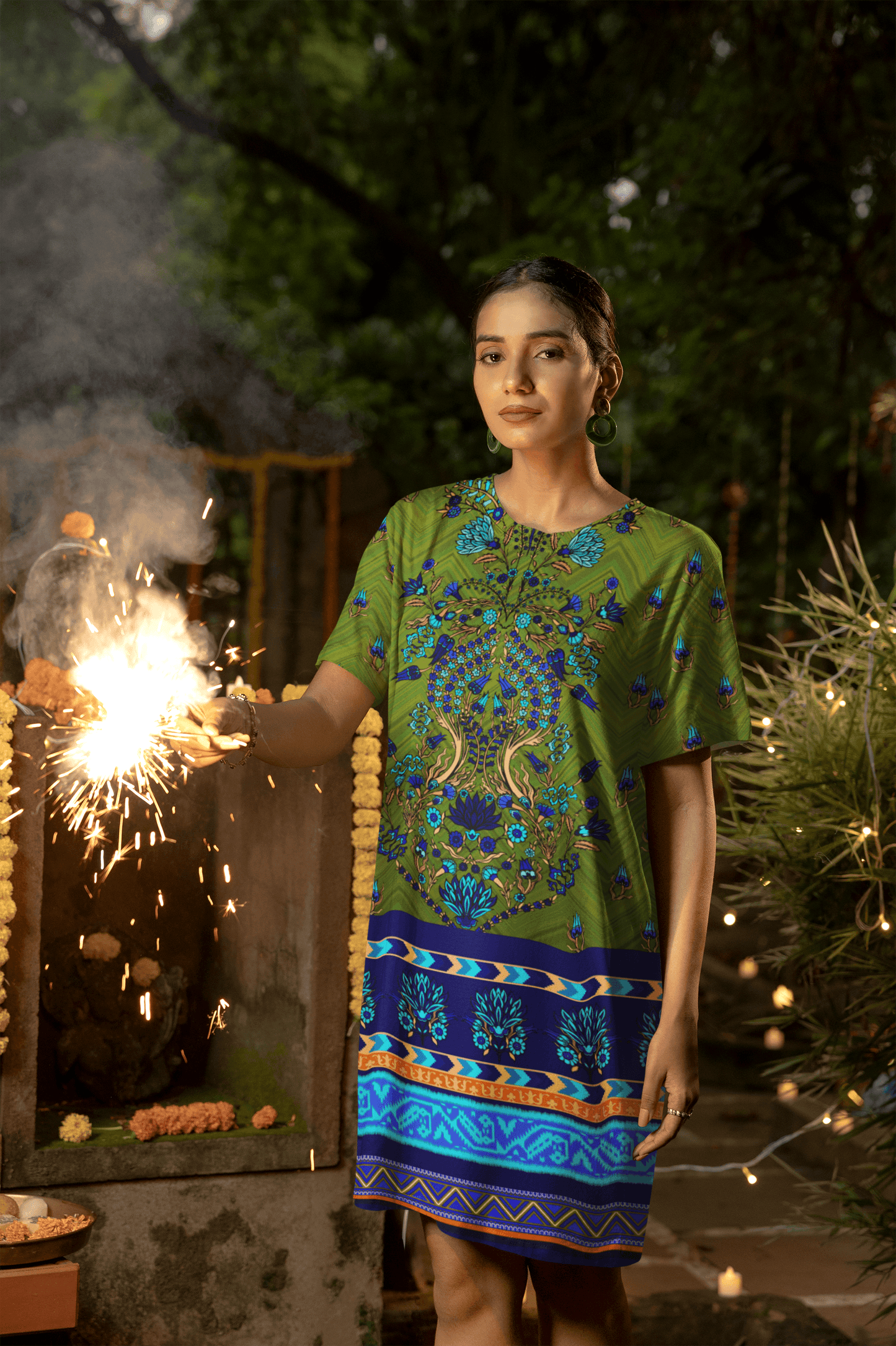 Women's Full Print T-Shirt Dress