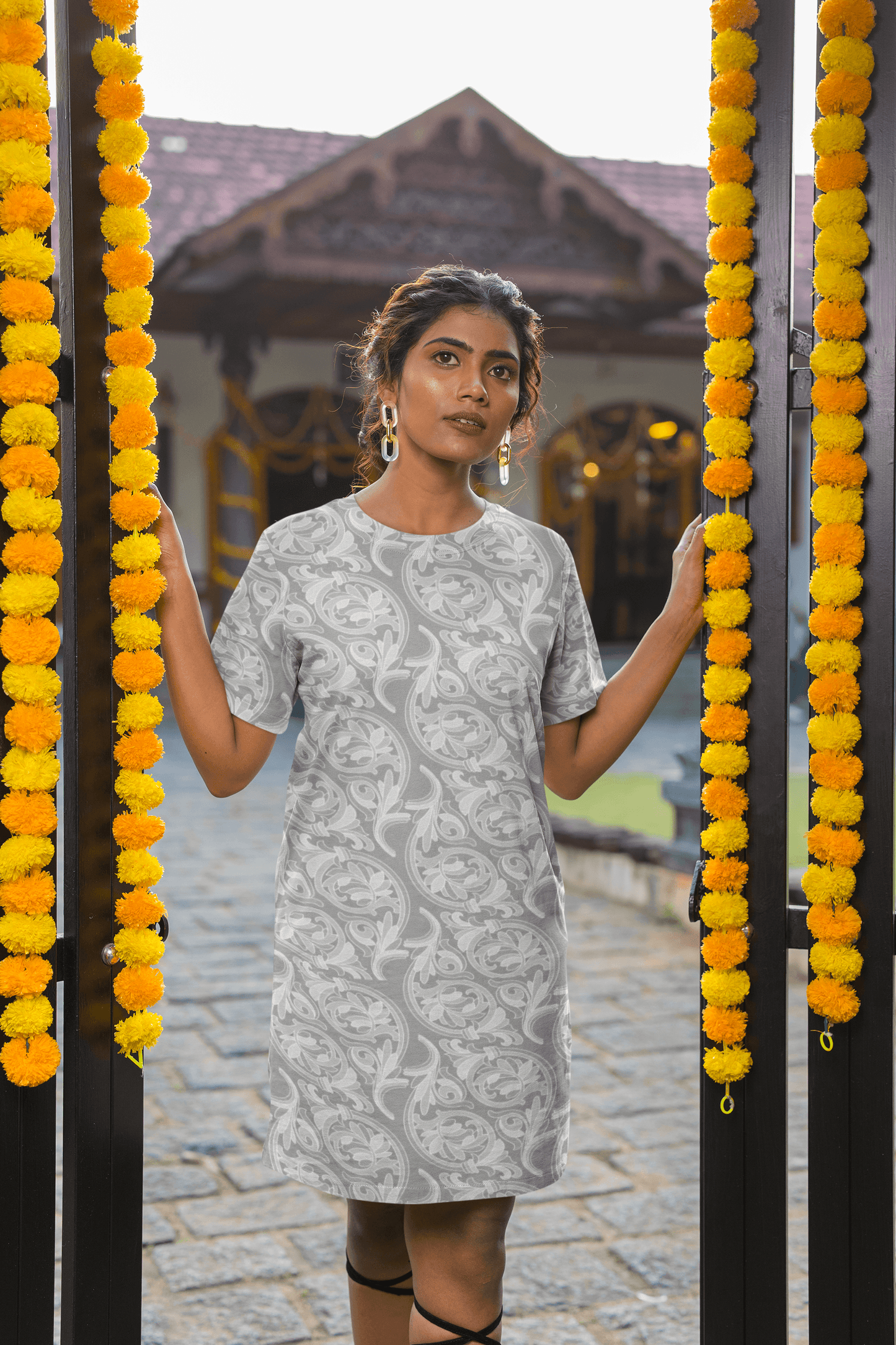 Women's Full Print T-Shirt Dress