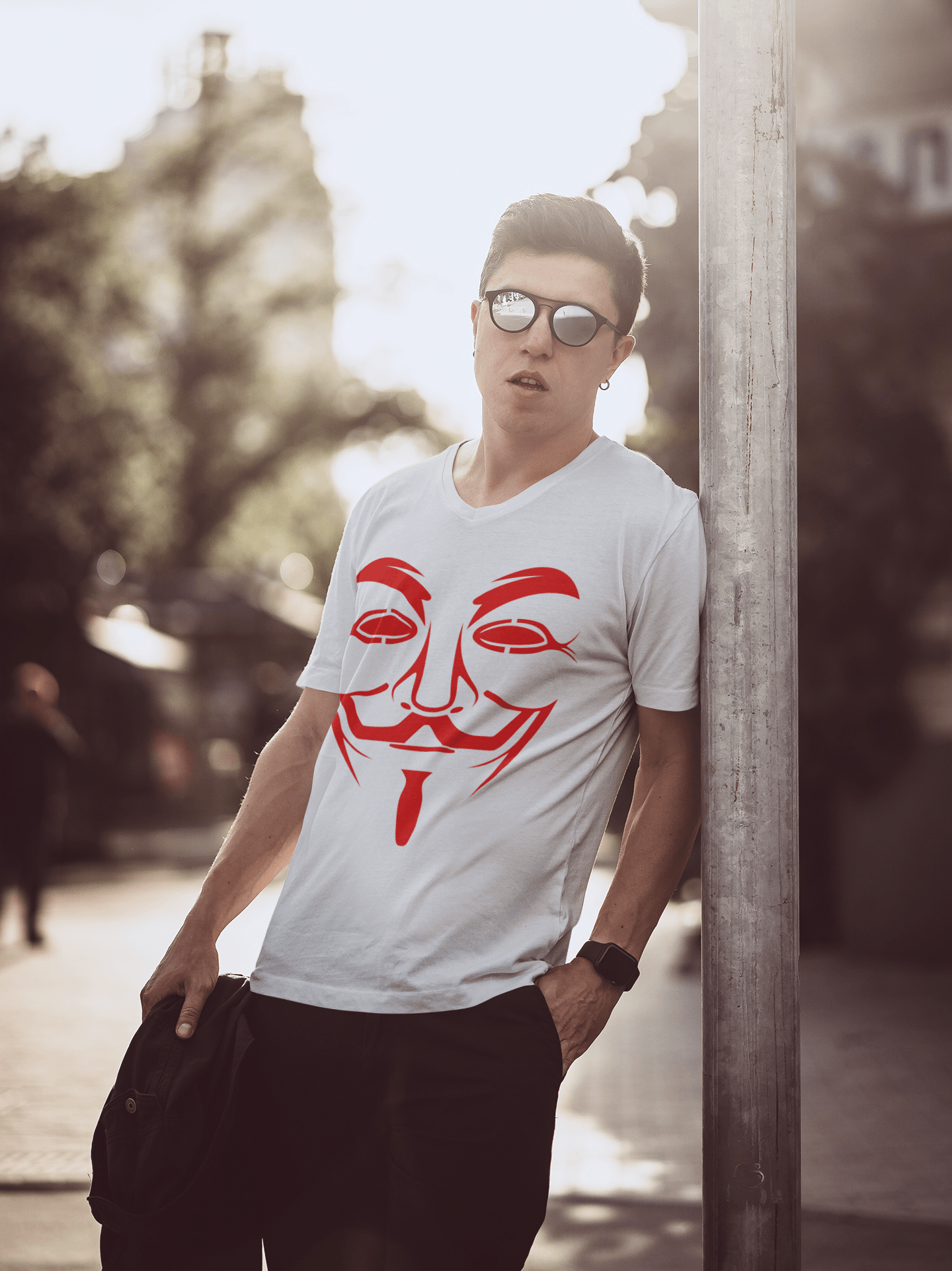 Mens V Neck T-Shirt