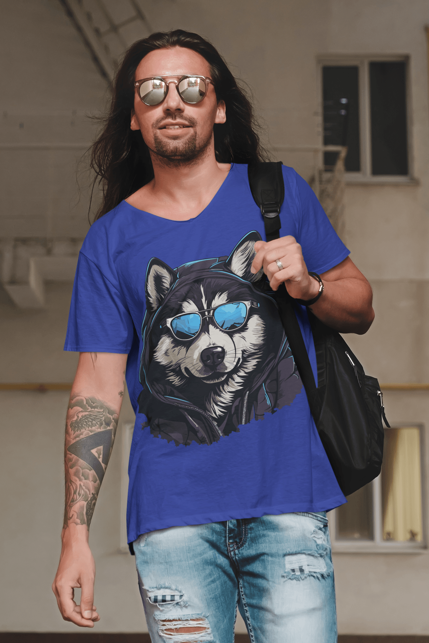 Mens V Neck T-Shirt