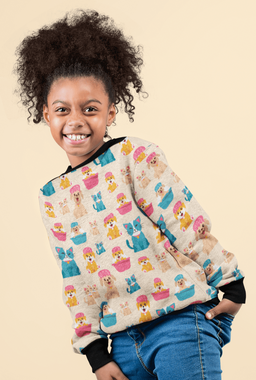 Unisex Full Print Kids Sweatshirts