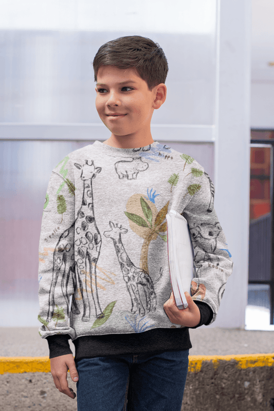 Unisex Full Print Kids Sweatshirts